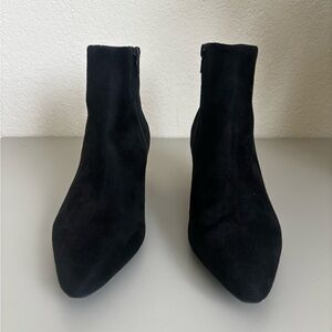 Black Textile Ankle Boots, universal thread